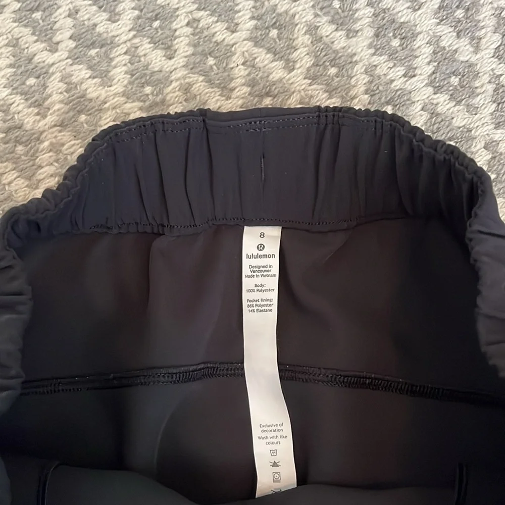 Lululemon Black Skirt with Drawstring